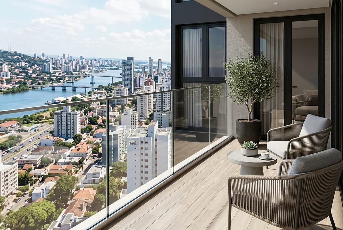Instalação de Guarda-corpo de Vidro em Sacada